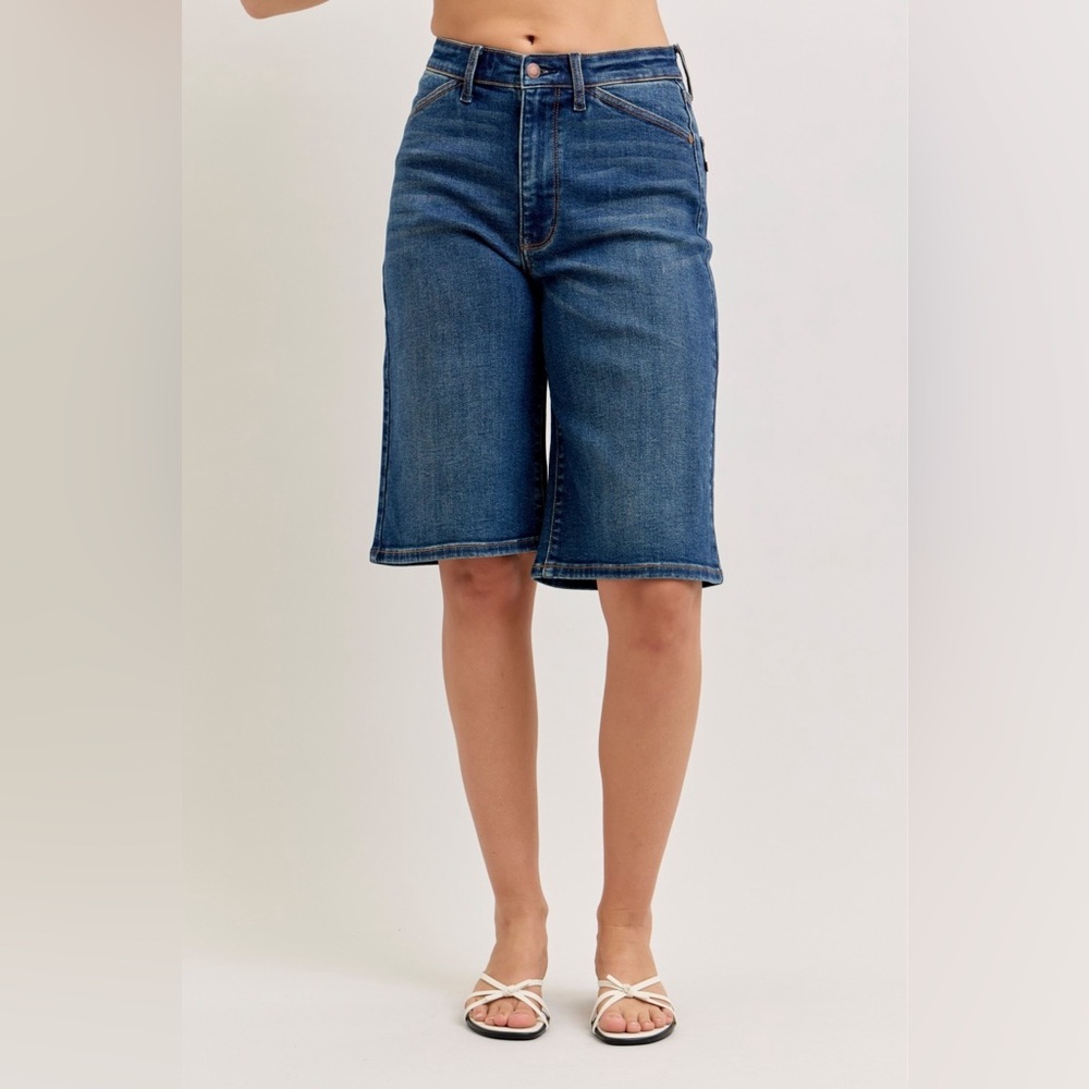 Judy Blue High Waist Bermuda Denim Shorts
